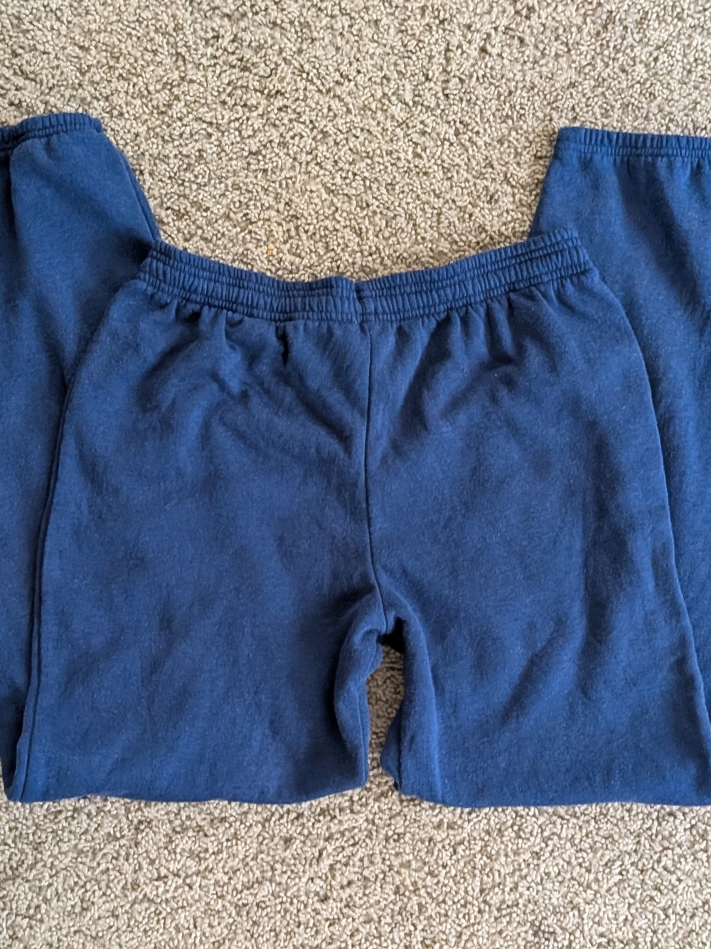 Men's Navy Blue Athletic Sweatpants with Elastic Waist